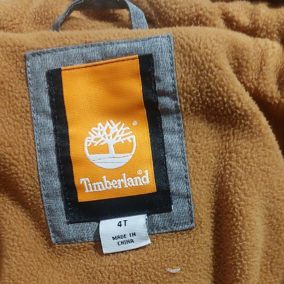 Timberland Gray Puffer Jacket with Hood - Picture 6 of 10